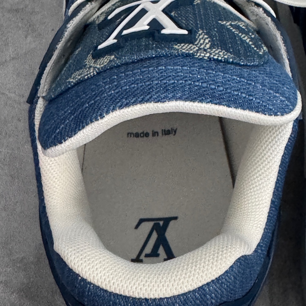 Louis Vuitton Trainer Monogram Blue Denim Virgil Abloh Era LV 8 (Fits US8.5-9.5) - Picture 6 of 11